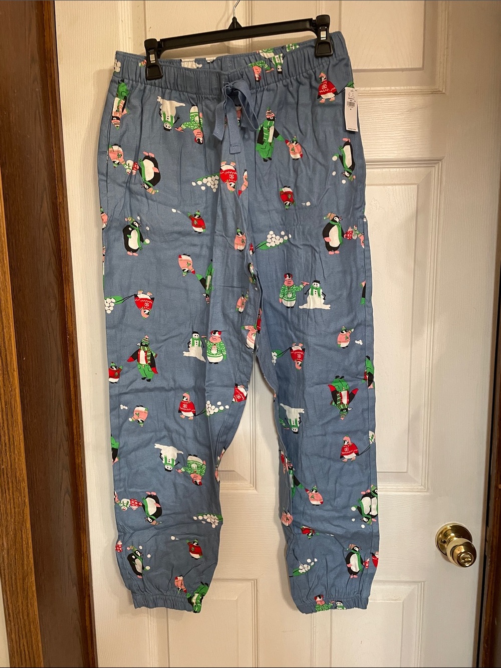 Old Navy Blue Penguin & Holiday Character Lounge Pants